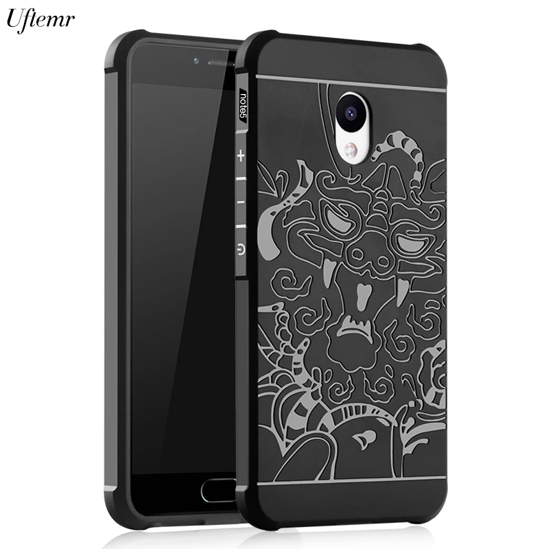 

Uftemr Ultra Thin Case Cover For Meizu M5 cases 2017 Soft 3D Silicone Covers For Meizu M5S M5 note Case Capa Coque