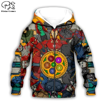 

Kid Avenger endgame Marvel 3d sweatshirts cartoon print Hoodies outsuit baby boy girls clothing autumn hooded children tops