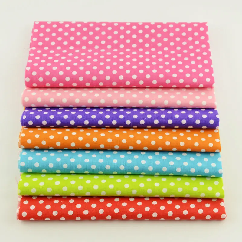 Boosew 7 шт. Цветной хлопок лоскутное Ткань для DIY Шторы украшение стола Craft tildas