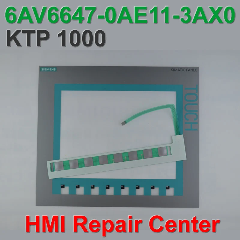 6AV6 647-0AE11-3AX0 KTP1000 сенсорная панель для 6AV6647-0AE11-3AX0 KTP1000 с мембранной клавиатурой для ремонта машины