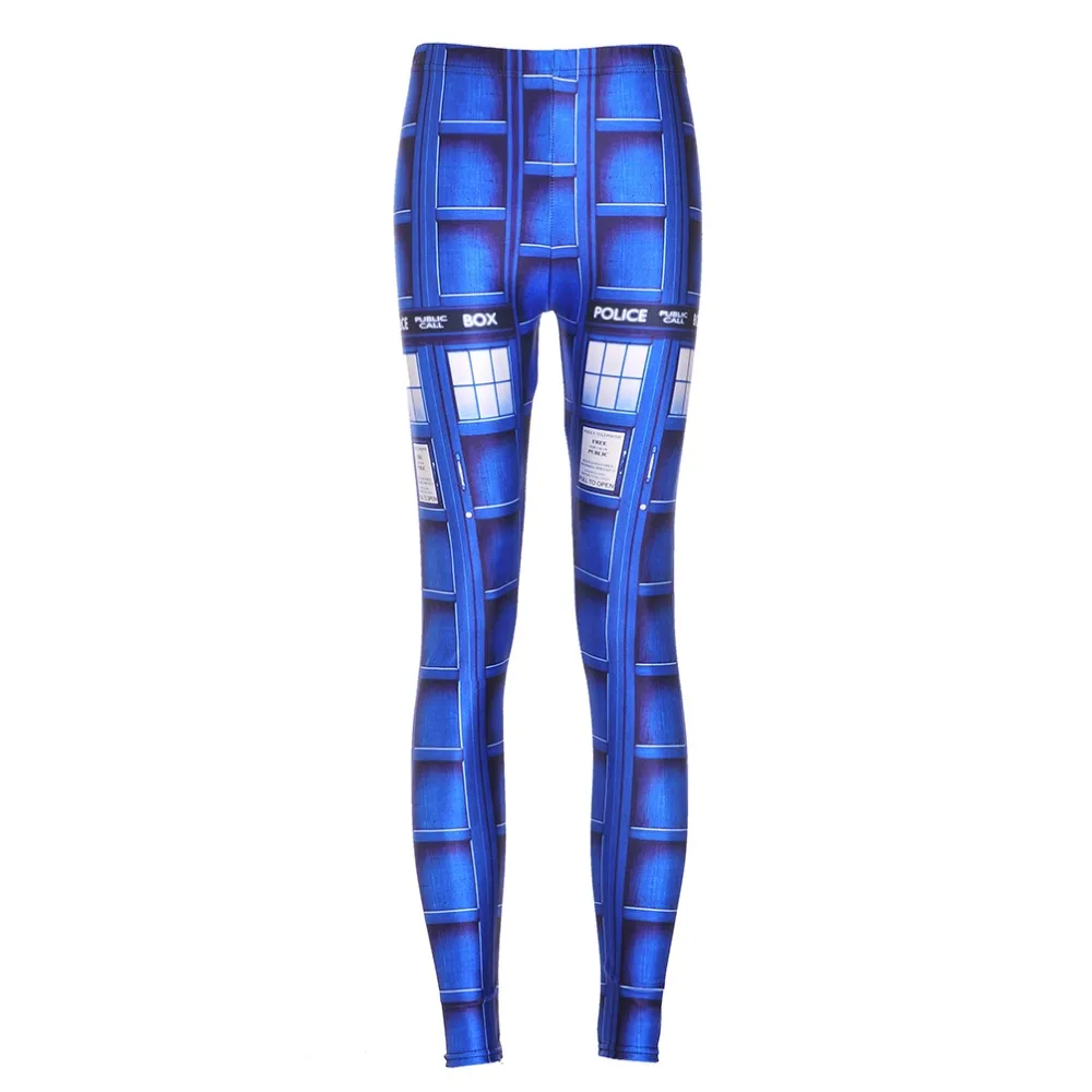 

New Leggings Fashion Doctor Who TARDIS Printed Woman Leggins Fitness Pencil Pants