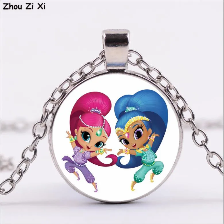 Shimmer And Shine wish little sister time Драгоценное Ожерелье игрушки - Цвет: 3