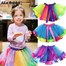 Юбка-пачка для маленьких девочек пышная детская балетная юбка-американка юбки для маленьких девочек фатиновые вечерние юбки принцессы для танцев для девочек, дешево