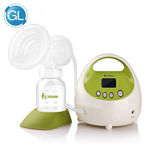 GL BPA Free Automatic Electric Breast Pumps 5W Powerful Large Suction Breast Pump Breast Feeding Baby Feeding with Milk Bottle