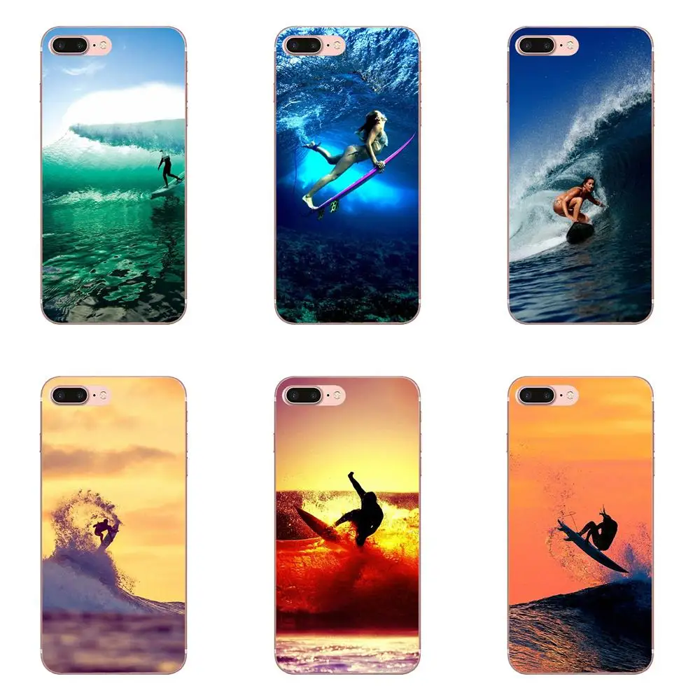 Luxury TPU Rubber Phone Case Surfing Champ Surf Sport For Samsung