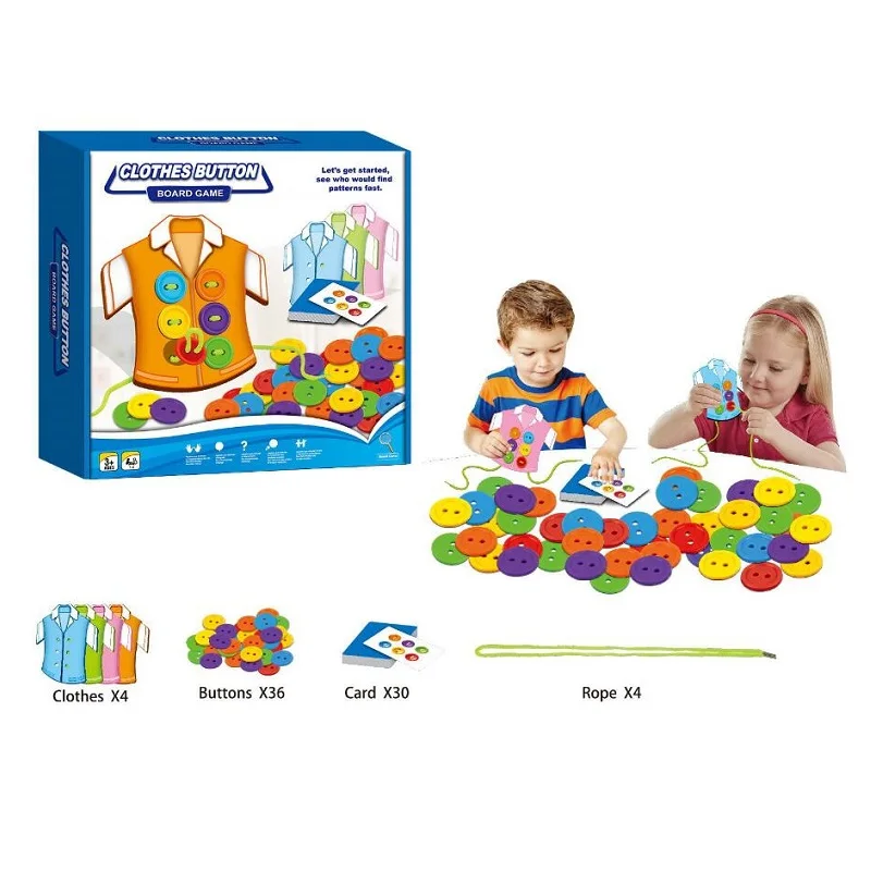 Fly AC Kids Fine Motor skilly Toy-пластиковые швейные кнопки, родитель-детская игра, кнопка обучения жизни, одежда