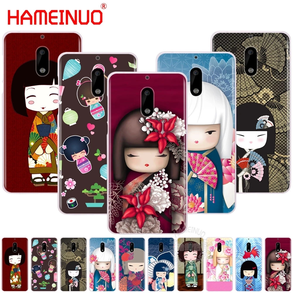 HAMEINUO kawaii Japanese Kokeshi Doll чехол для телефона Nokia 9 8 7 6 5 3 Lumia 640 640XL 2018 | Мобильные телефоны