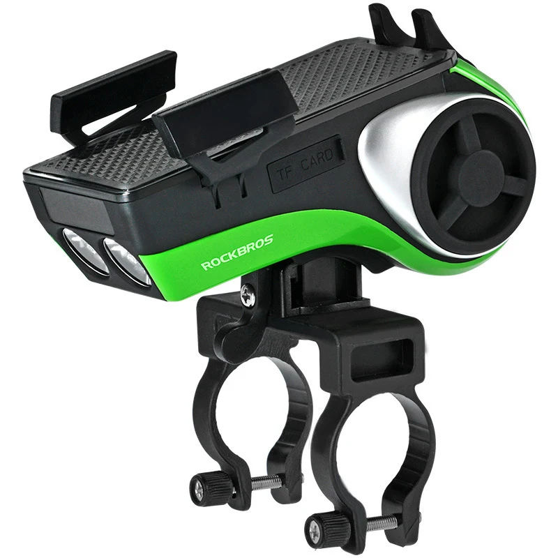 

New Bicycle Light With Bicycle Phone Holder Waterproof Dust-proof Bluetooth Wireless Speaker 4400mAh Power Bank Bell Bike Light