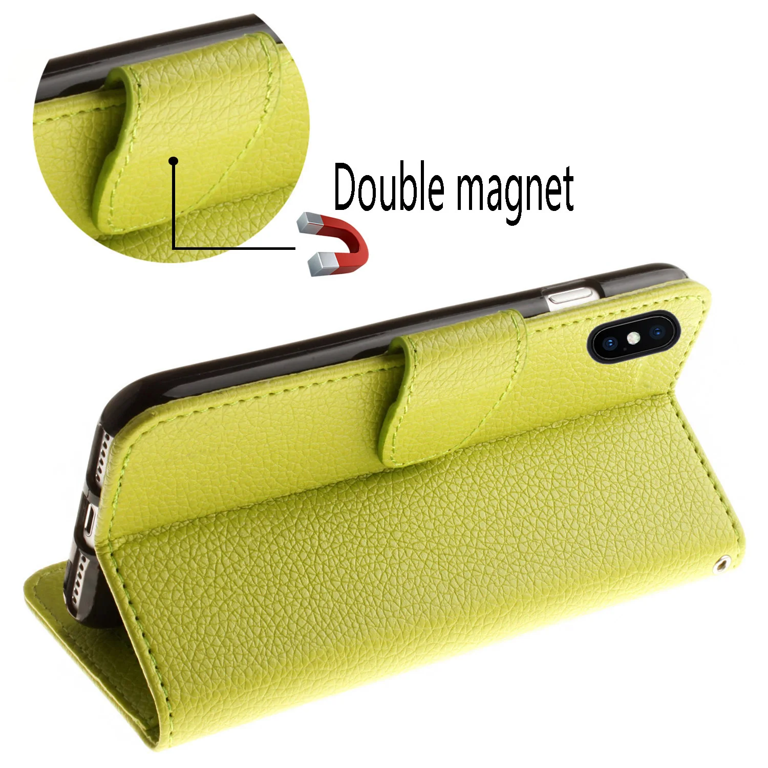 

For Apple iPhoneX XS A1901 A1902 A1865 Flip Case Luxury Wallet Leather Case For iphone X X S Cover Body Protect Phone Cases