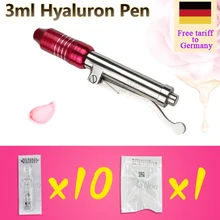 Бесплатный тариф для Германии гиалуроновая ручка с 10 шт шприц и 1 Игла распылитель гиалурон инъекции Ручка удаления морщин воды