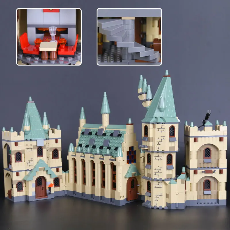 

Bei Fen IN STOCK 16030 the Hogwarts Castle Set 4842 Compatible Legoinglys Creative Movie Building Blocks Children Toy lepin