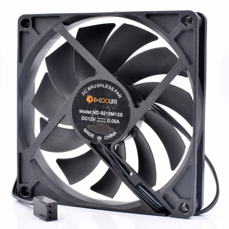 ID-cooling ND-9215M12S 9 см 9015 92x92x15 мм 12 В 0.05A ультратонкий 3-контактный бесшумный вентилятор охлаждения процессора