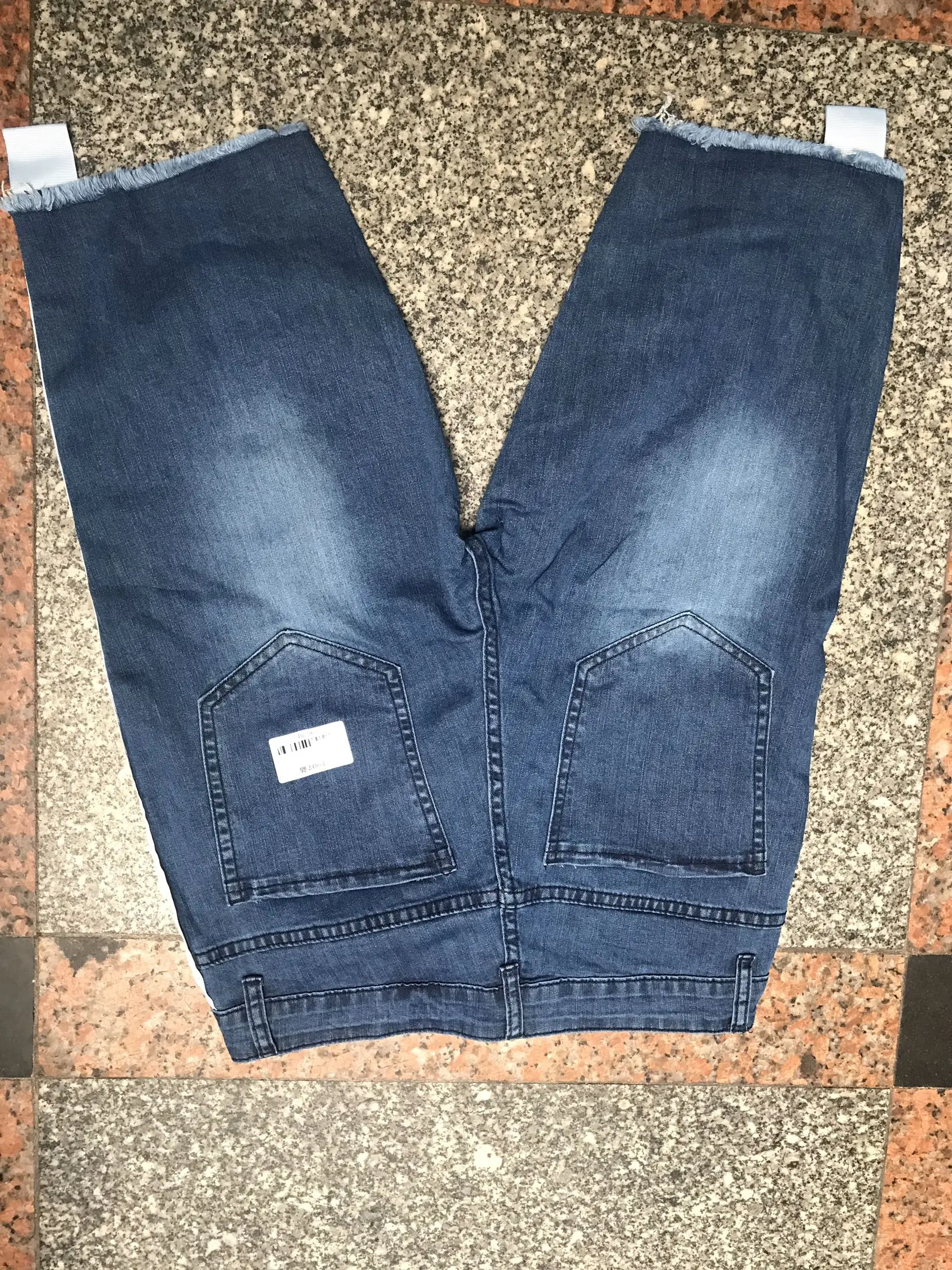 Новые мужские обтягивающие шорты джинсы Rip Slim fit из стрейчевого денима с потертостями байкерские джинсы до колен