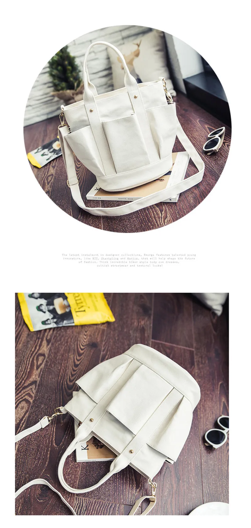 New Women Canvas Bag Drawstring Bucket Small Cross-body Bag Fashion Trend Brief Shoulder Bag For Lady Female Handbag Sac SS7381 (17)