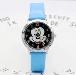 Дети милые Микки мультфильм детей часы продажи Микки поясом из искусственной кожи кварцевые часы дети милые Микки мультфильм студенты