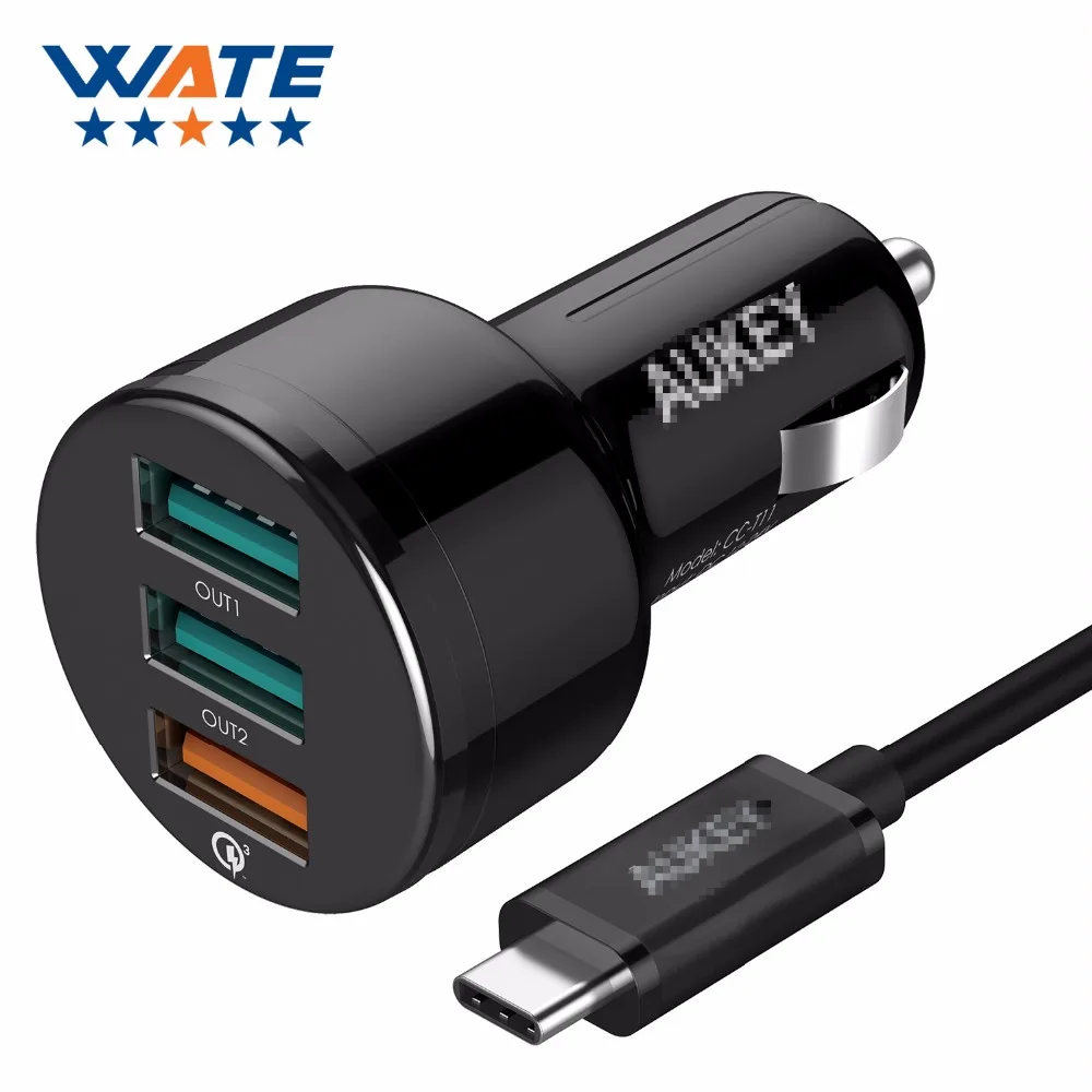 More than USB font b Car b font Charger one for three qc3 0 fast charger