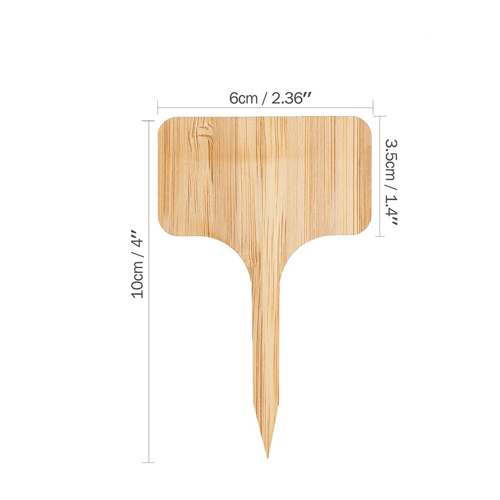 50/100 шт бамбуковые прослойки в T Форма Овощной завод лейблы ярлыки садовые маркеры приспособление для украшения Новое поступление