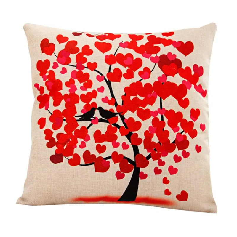pillow covers decorative coushion cover Flower Tree Pillow Sofa Waist