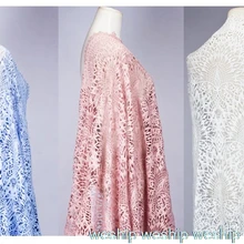 Новая белая/синяя кружевная расшитая ткань с волнистым рисунком короны, свадебное платье, африканская юбка