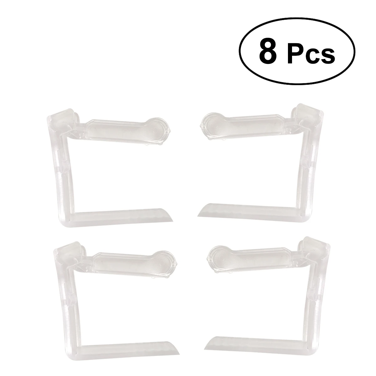 

8Pcs Table Clips Transparent Decorative Creative Adjustable Tablecloth Holders Clips Clamps for Table Cover Home Decor