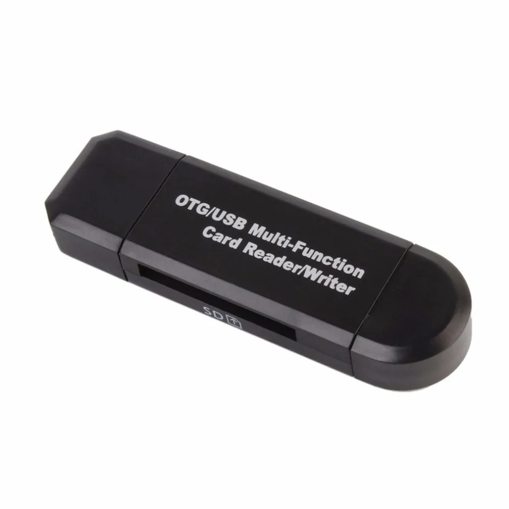 2 шт. Smart OTG картридер писатель высокоскоростной USB 2.0 SD Micro-SD Card Reader USB адаптер для Android телефон компьютер