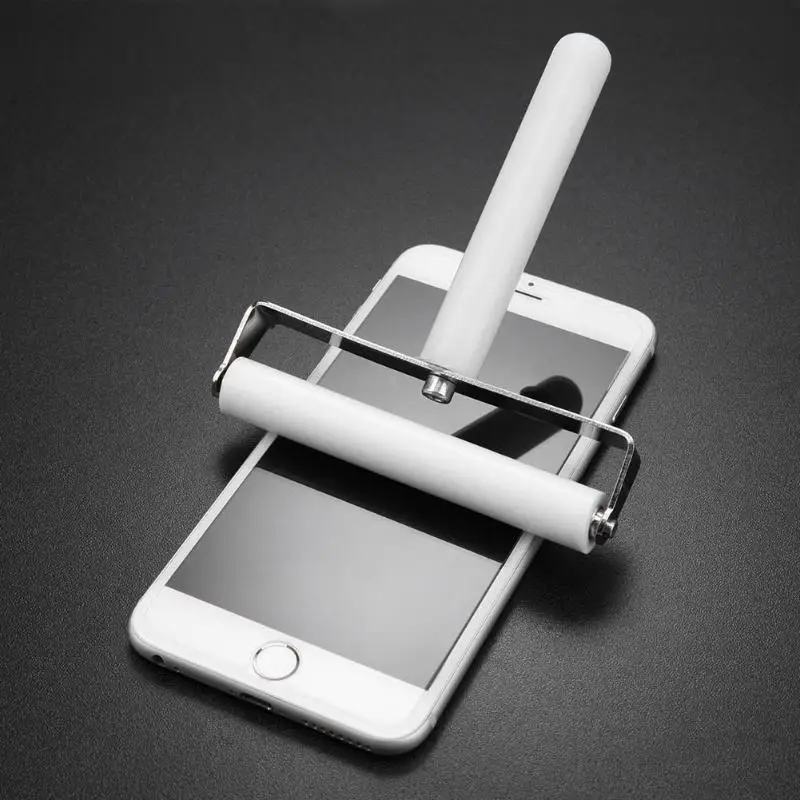 

Mobile Phone Film Dust Roller Tool Silicone Stainless Steel Protector Roller for Tablet Screen Dust Cleanig with Size 6cm 9cm