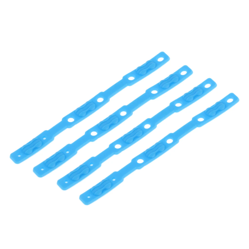 4pcs Soft Silicone Badminton Racket Grommets Eyelets Restringing Tube Accessory String Frame Guard