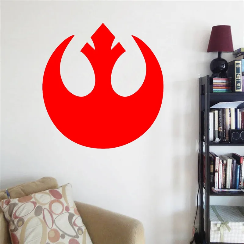 Rebel Alliance Logo Decal Sticker Star Wars RED 1/"