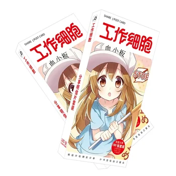 

180pcs/Set Anime Hataraku Saibou Cells At Work Postcard/Greeting Card/Message Card/Christmas and New Year Gift
