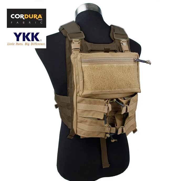

Assault Back Panel Pouch For 4020 Plate Carrier Coyote Brown Vest Tactical Combat Gear+Free shipping(XTC050958)