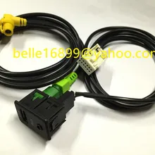 USB+ AUX w/переключатель штекер аудио кабель подходит для VW Tiguan RCD510 RCD300 6RD 035 249