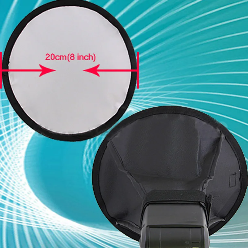 20 см мини круговой вспышка Softbox Диффузор софтбокс для Canon Nikon Speedlite 580EX 430EX 550EX 540EZ 420EX SB900 SB800 SB700