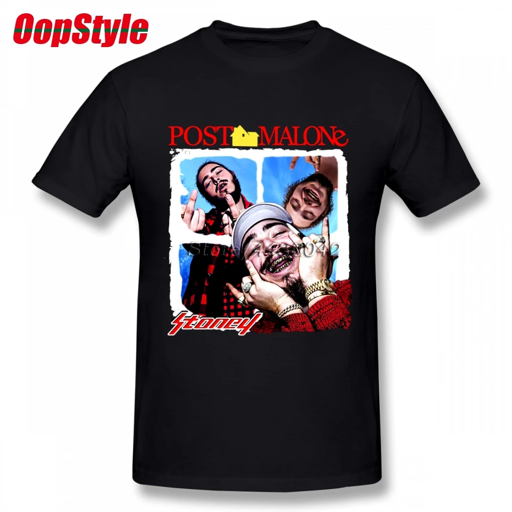 Мужская футболка с коротким рукавом Post Malone хлопковая Футболка большого размера