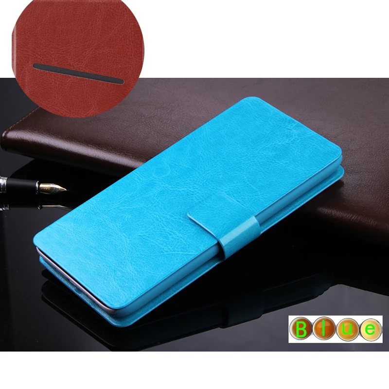 Чехол Для Doogee X90L Флип PU кожаный чехол для телефона чехол рамка держатель карты Стенд чехол для Doogee X90L Чехол протектор сумка - Цвет: DY Blue