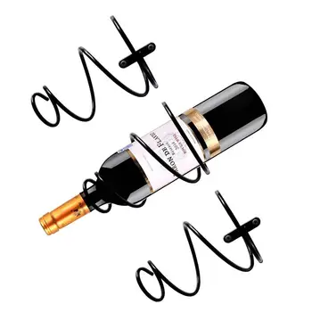 

Metal wrought Iron Wall Wine Holder Rack Black, Bronze Set of 3 Metal Wine Rack