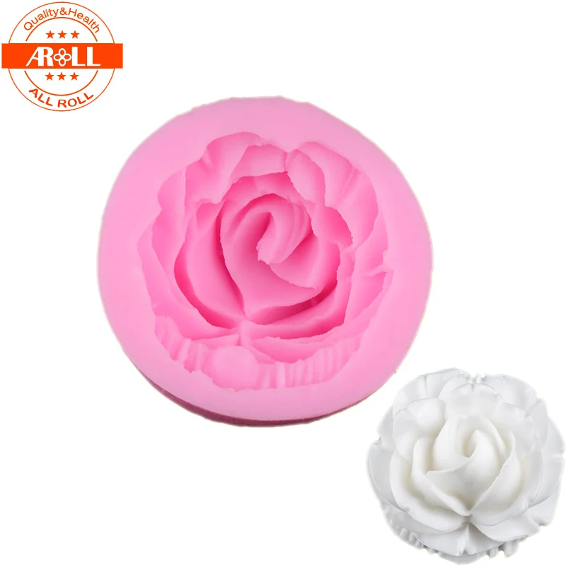 3D Rose Silicone Fondant Molds Mould for Cake Decorating DIY Baking