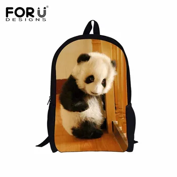

FORUDESIGNS Women Backpacks For Teenager Girls Panda Printed School Bags Travel Leisure Laptop Backpack Female Canvas Backpacks