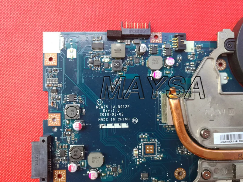  Original 75 LA-5912P Fit For ACER Aspire 5552G 5551G Laptop motherboard + heatsink= LA-5911P MB.BL0