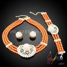 Золотые украшения/имитация ювелирных изделий/Свадебный комплект ювелирных изделий