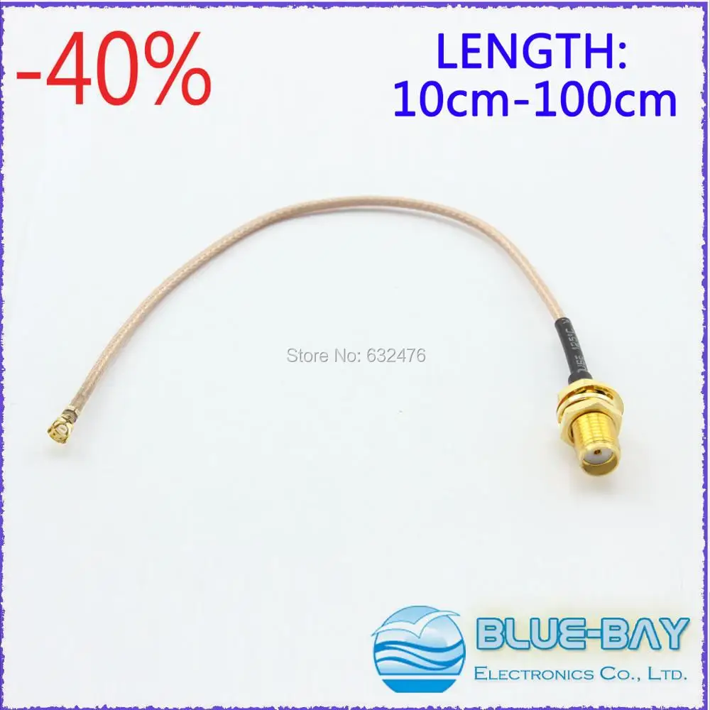 5 pcs\lot RG178 Extension Cable Straight SMA Jack to uFL u.FL IPX IPEX Connector Pigtail Cable 10cm 15cm 20cm 25cm 30cm 50cm