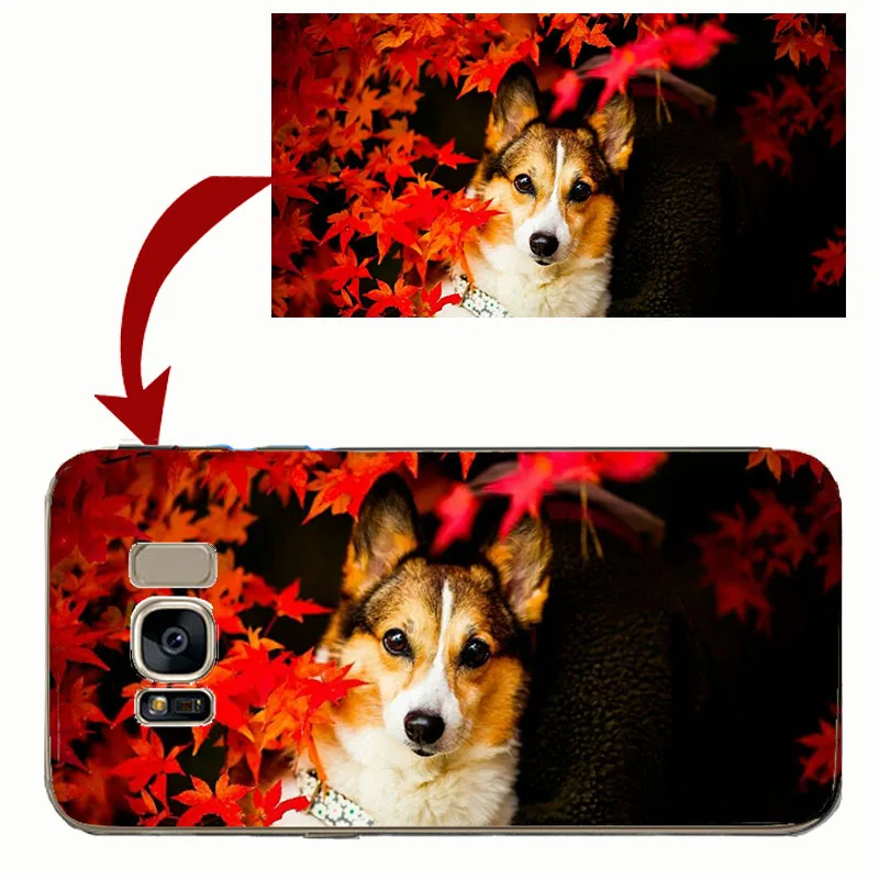 

Unique Customized DIY case Design soft transparent clear Skin Cover Case for Samsung S6 S7 edge S8 S9 plus Note 5 8 9