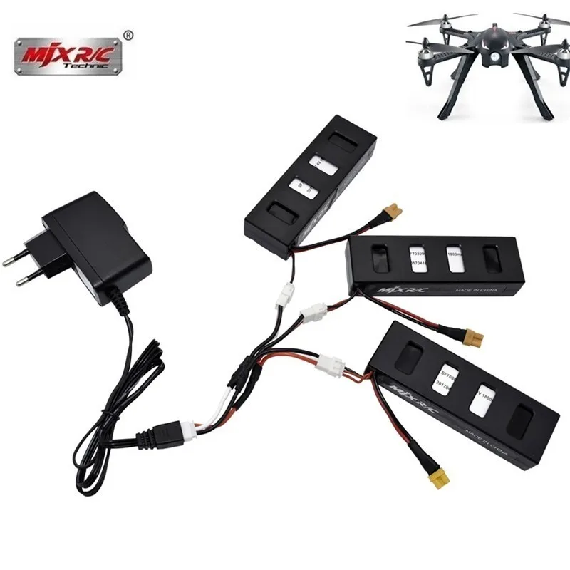 7,4 V 1800mah Li-po зарядное устройство для MJX R/C Bugs 3 батарея для MJX B3 RC Квадрокоптер Дрон запасные части Аксессуары