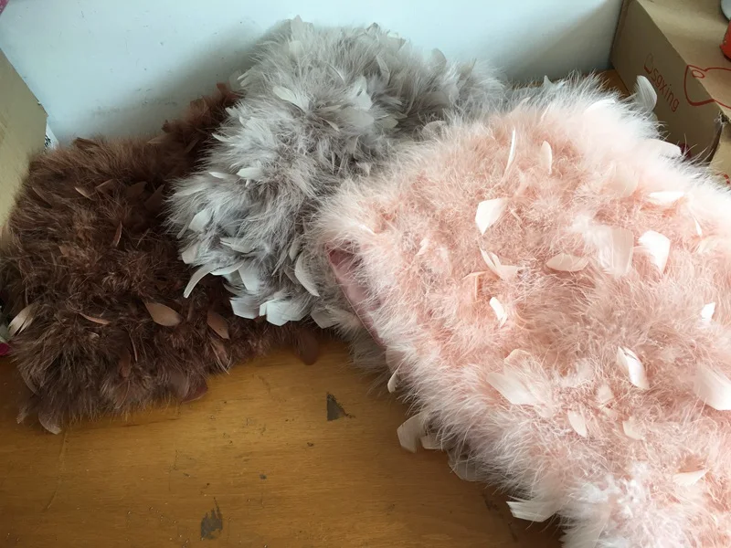 natural real turkey fur skirt for women (7).JPG
