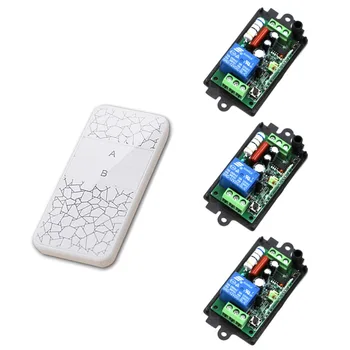 

AC220V 110V 1CH RF Wireless Remote Control Switch System 220V Relays Receiver Remote Control Transmitter 315/433MHZ for Choose