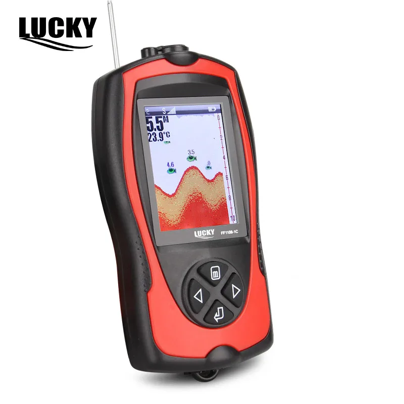 محظوظ FF1108-1CW اللاسلكية السونار محول الجليد/المحيط/قارب صياد السمك إنذار صياد السمك