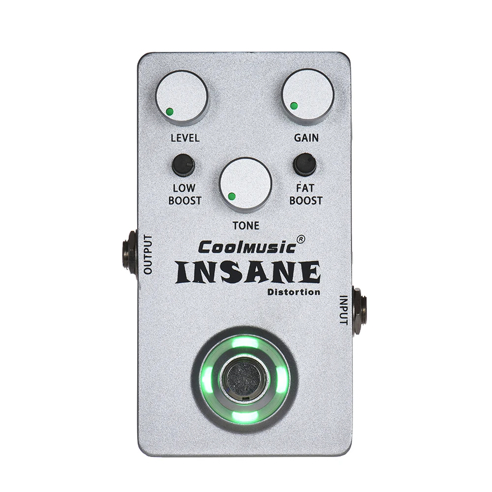 

Coolmusic Guitar Pedal Distortion Guitar Effect Pedal True Bypass Full Metal Shell Guitar Parts & Accessories