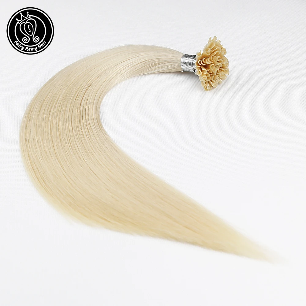 Волосы Fairy Remy 22 Дюйма 1 г / прядь Real Remy Natural U Тип Наращивание человеческих волос
