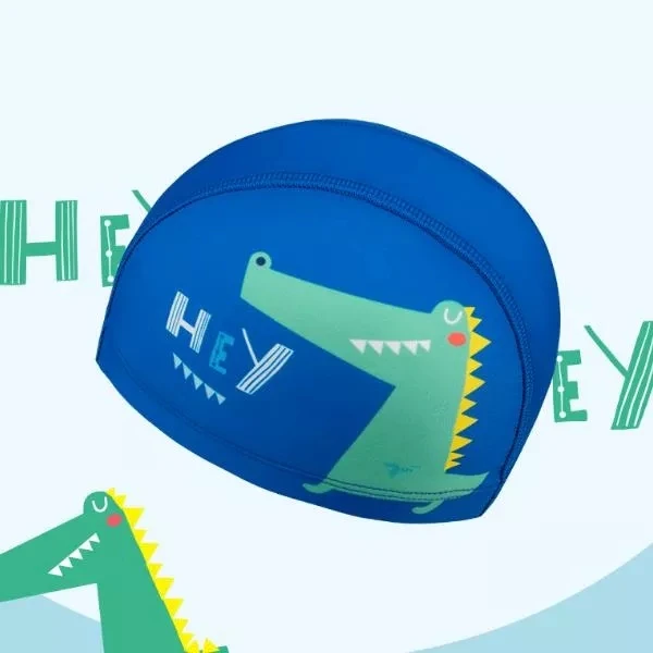 Mi jia 7-й детский купальник mi ng cap UPF50+ анти-УФ гибкий мягкий прочный Быстросохнущий плавательный защитный механизм милый мультфильм для детей - Цвет: Blue Crocodile