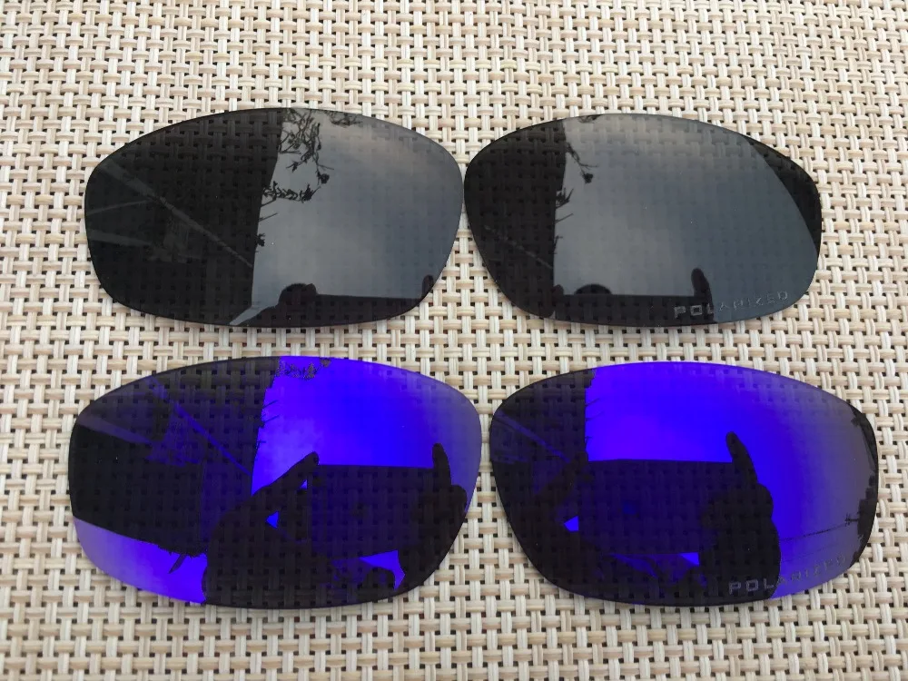 blue purple & black Polarized Replacement Lenses for Blender Sunglasses