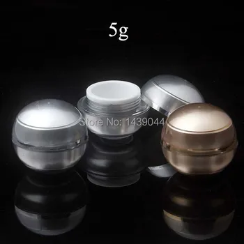 

(50pieces/lot) 5g jar ball jar cosmetic containers,cream jar,cosmetic jar high quality